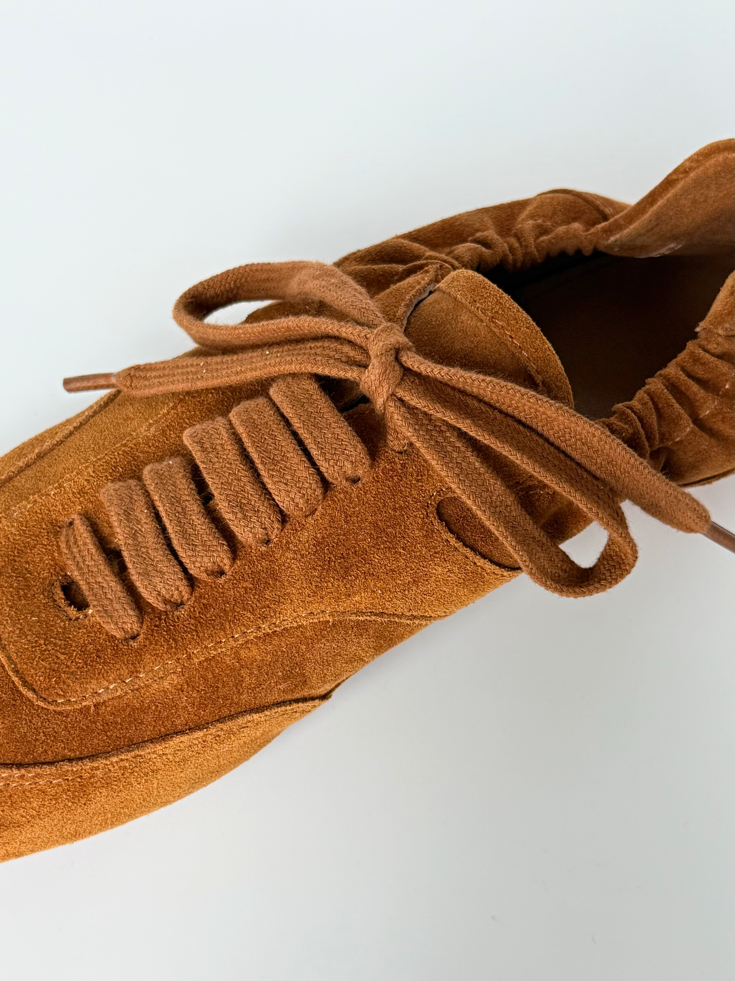 Brown Suede Leather Tennis