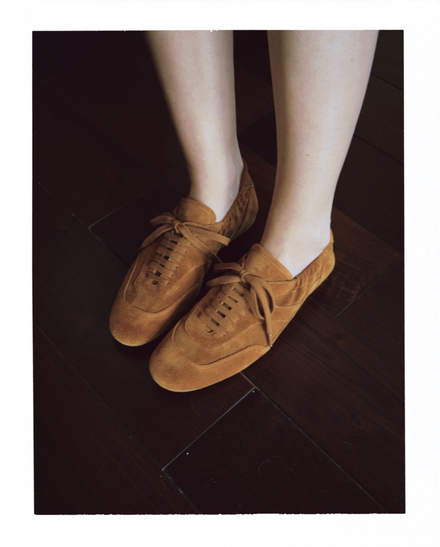 Brown Suede Leather Tennis
