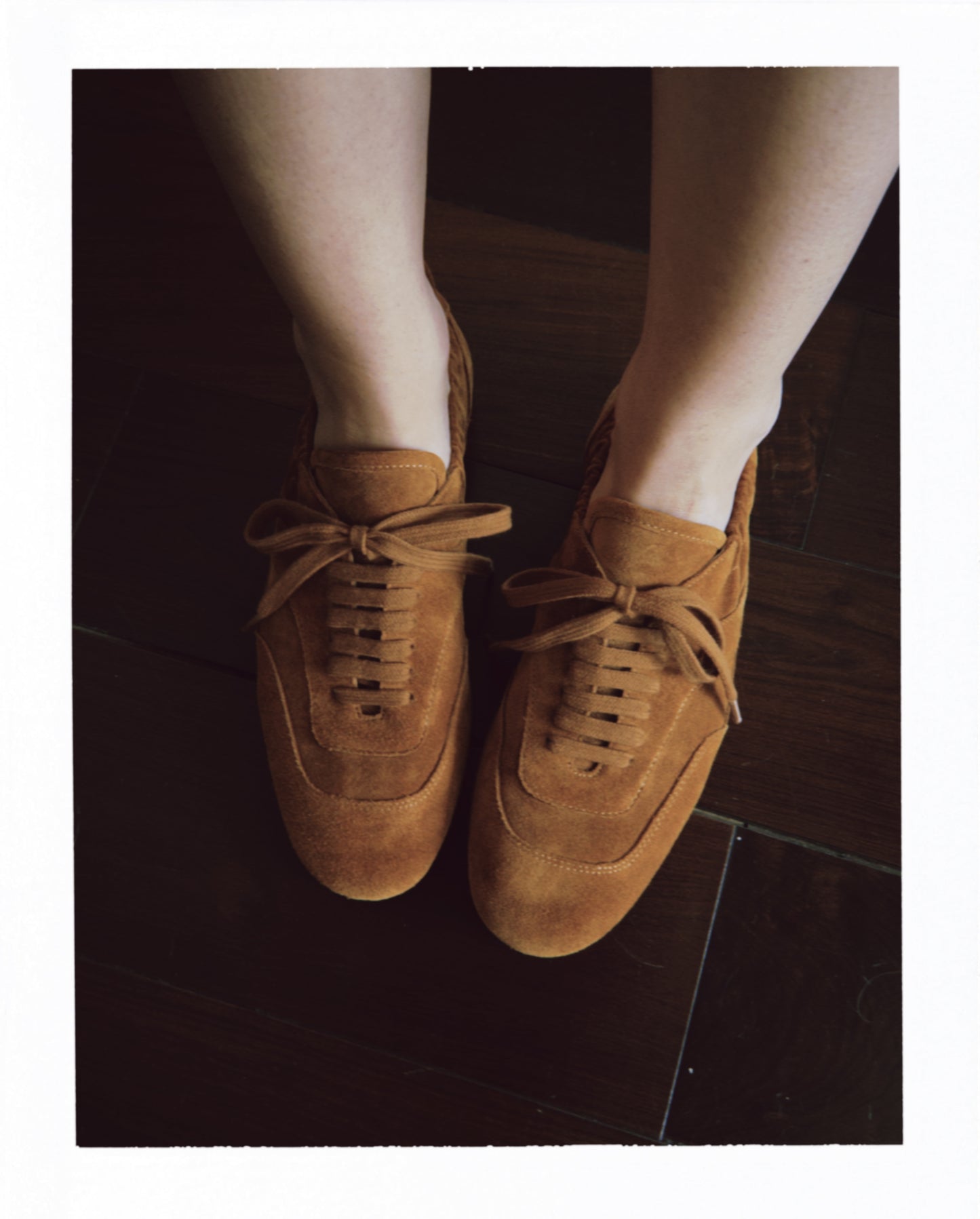 Brown Suede Leather Tennis
