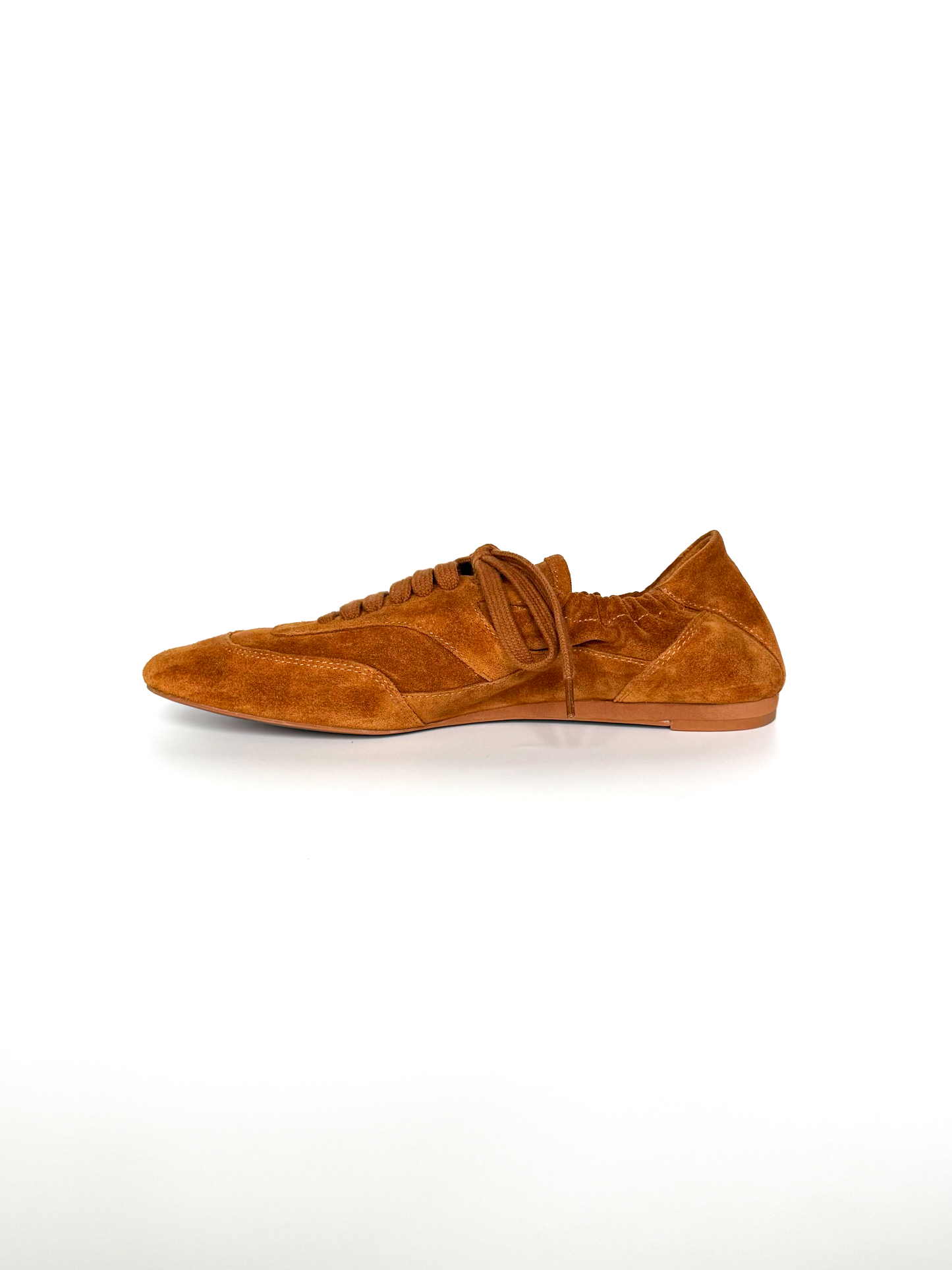 Brown Suede Leather Tennis