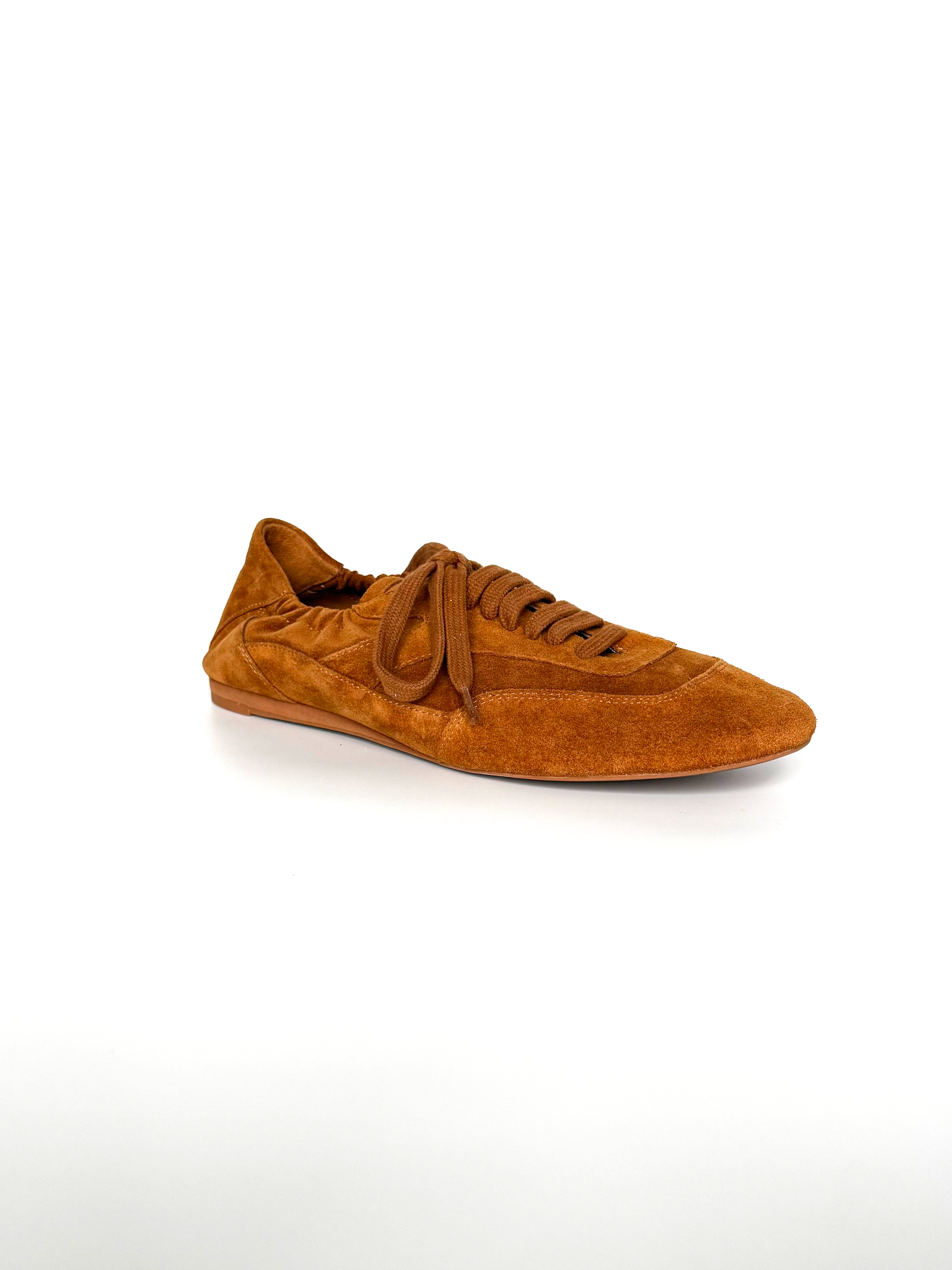 Brown Suede Leather Tennis