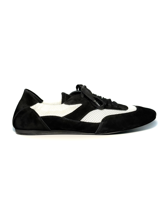 White and Black Leather Tennis