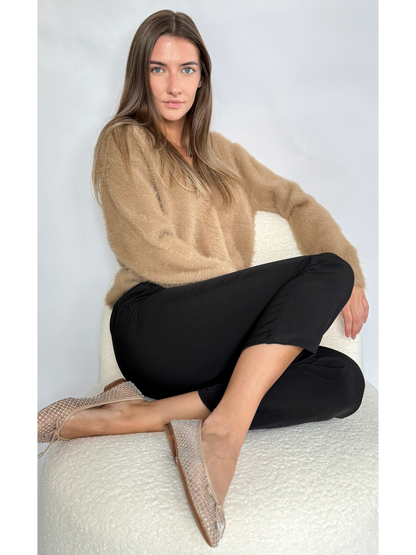 Sapatilha Bege com Cristais