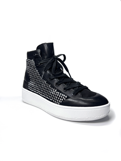 Tenis de Cano Alto com Cristais