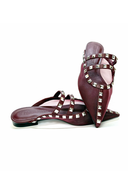 Mule Bordo com Aplicações de Metal