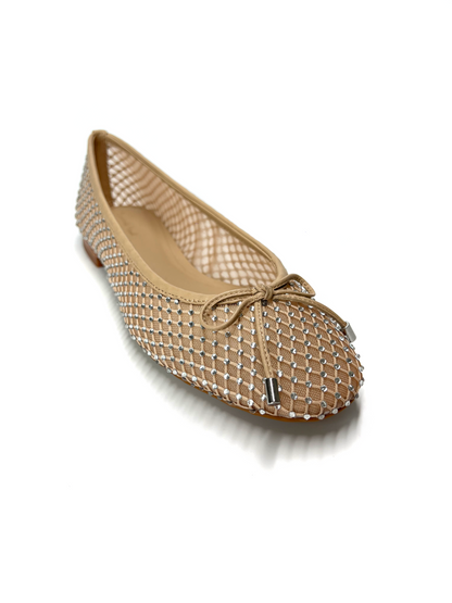 Sapatilha Bege com Cristais