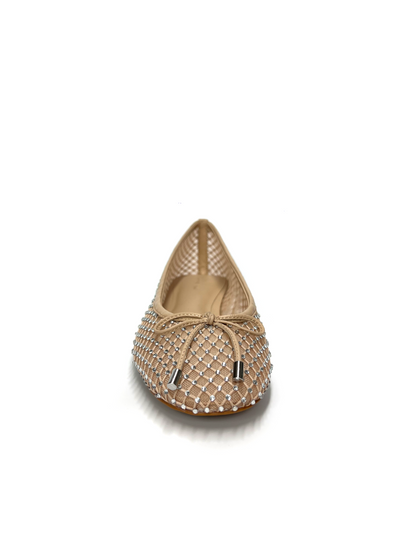 Sapatilha Bege com Cristais