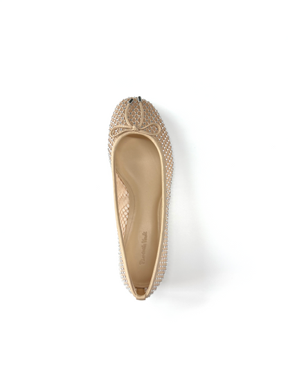 Sapatilha Bege com Cristais